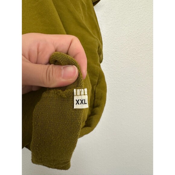 Big Bud Press Cropped Sweatshirt Crewneck Moss Green Fleece Heavy Unisex 2X XXL - Picture 5 of 7